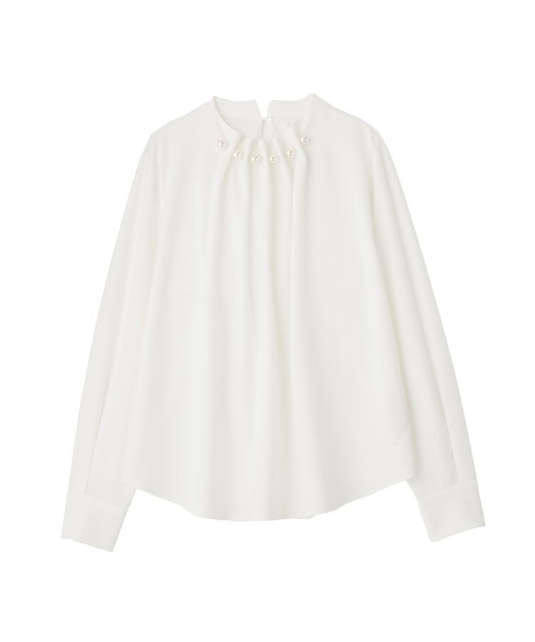 YECCA VECCA「パールタックブラウス」|シャツ・ブラウス|