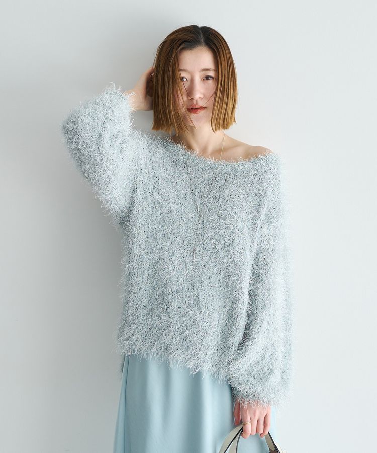 YECCA VECCA「ラメ混シャギーニット」|ニット・セーター|