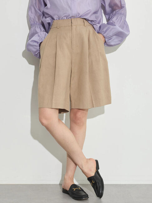 GARAGE OF GOOD CLOTHING「リネンクロスショートパンツ」|その他|Beige