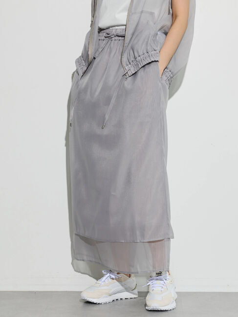 GARAGE OF GOOD CLOTHING「シアーラップ風スカート」|スカート|