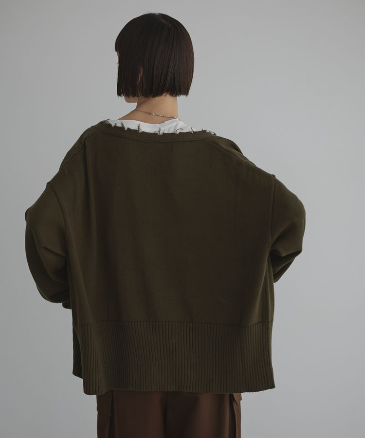 GARAGE OF GOOD CLOTHING「ダメージニットカーディガン」|カーディガン|