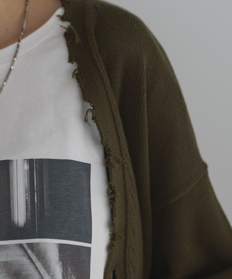 GARAGE OF GOOD CLOTHING「ダメージニットカーディガン」|カーディガン|