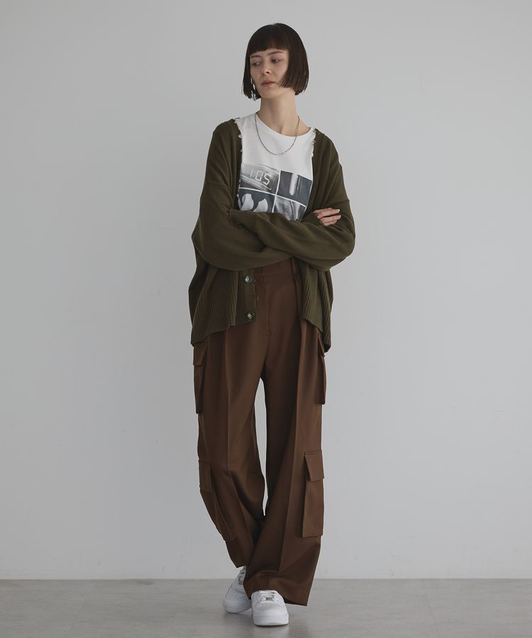 GARAGE OF GOOD CLOTHING「ダメージニットカーディガン」|カーディガン|