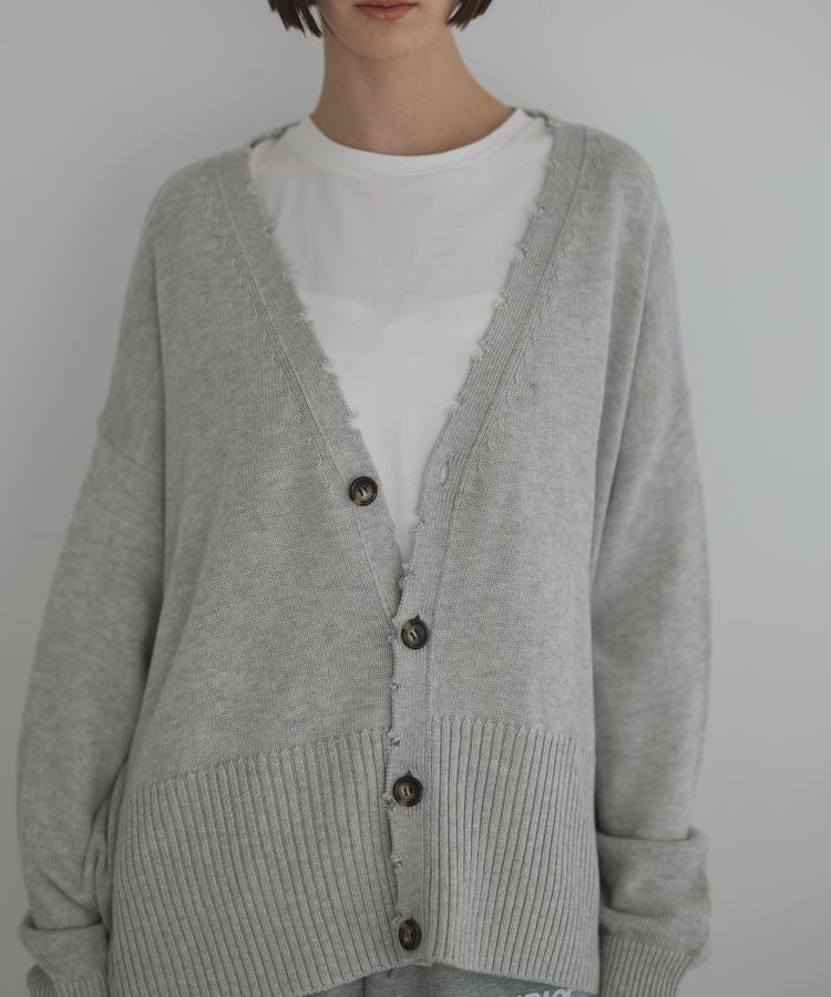 GARAGE OF GOOD CLOTHING「ダメージニットカーディガン」|カーディガン|
