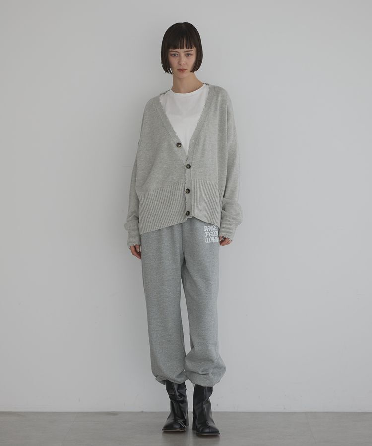 GARAGE OF GOOD CLOTHING「ダメージニットカーディガン」|カーディガン|