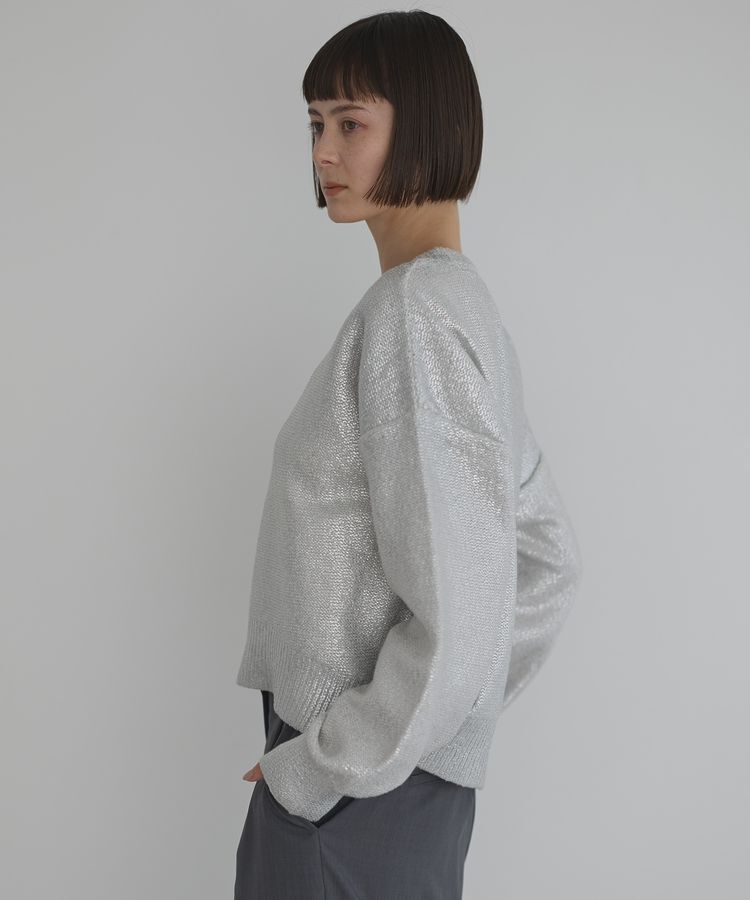 GARAGE OF GOOD CLOTHING「箔クロップドニットプルオーバー」|ニット・セーター|
