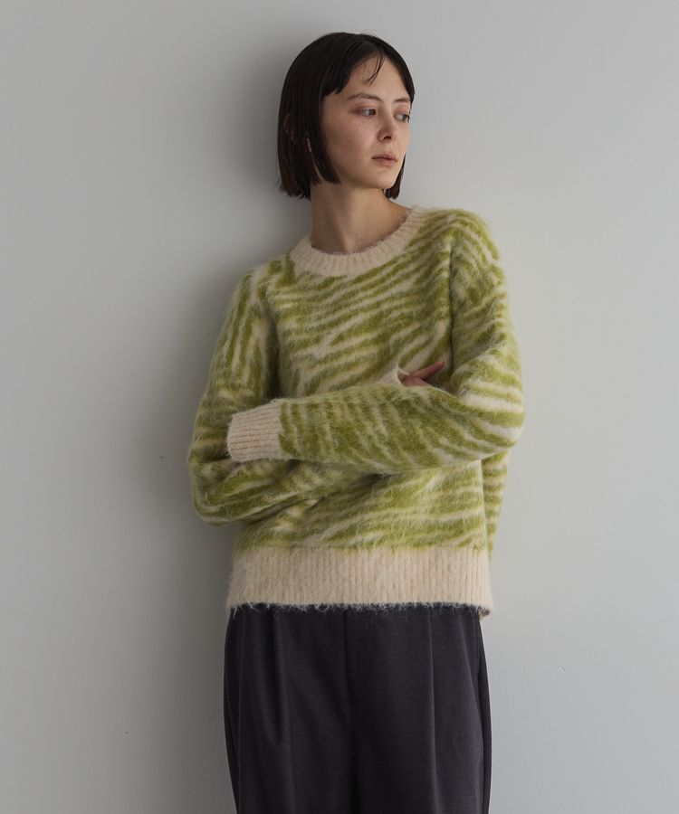 GARAGE OF GOOD CLOTHING「ゼブラニットプルオーバー」|ニット・セーター|