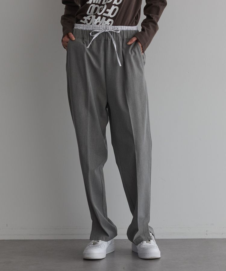 GARAGE OF GOOD CLOTHING「ダブルウエストテーパードパンツ」|その他|Gray