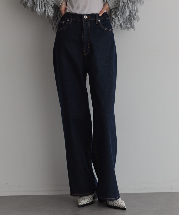 GARAGE OF GOOD CLOTHING「ハイウエストワイドデニムパンツ」|デニム|