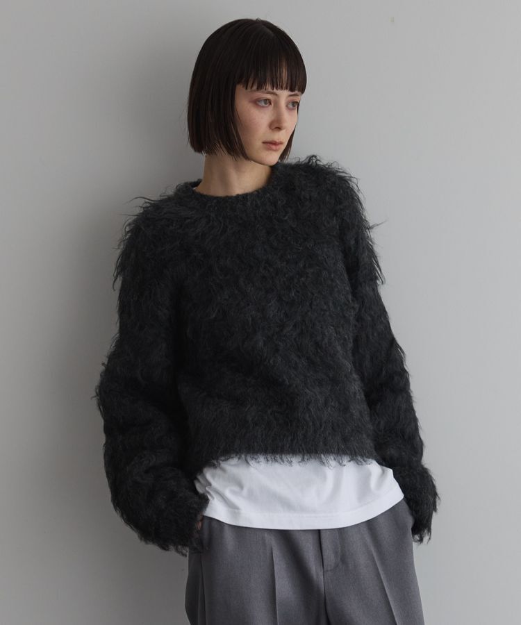 GARAGE OF GOOD CLOTHING「シャギーショートニットプルオーバー」|ニット・セーター|