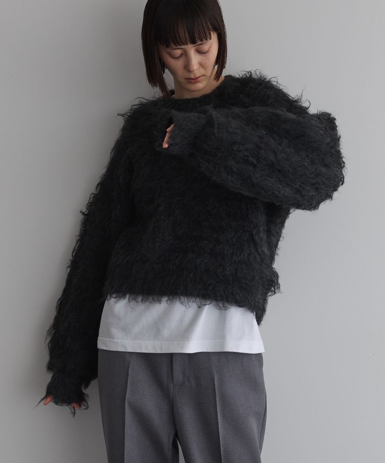 GARAGE OF GOOD CLOTHING「シャギーショートニットプルオーバー」|ニット・セーター|