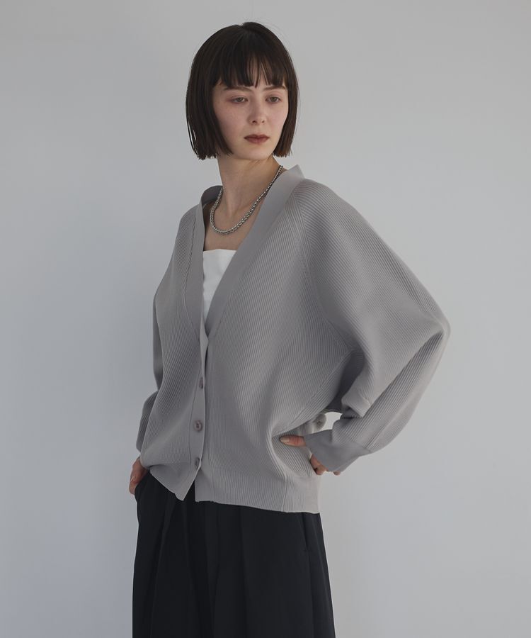 GARAGE OF GOOD CLOTHING「Vネック畔編みフォルムカーデ」|カーディガン|