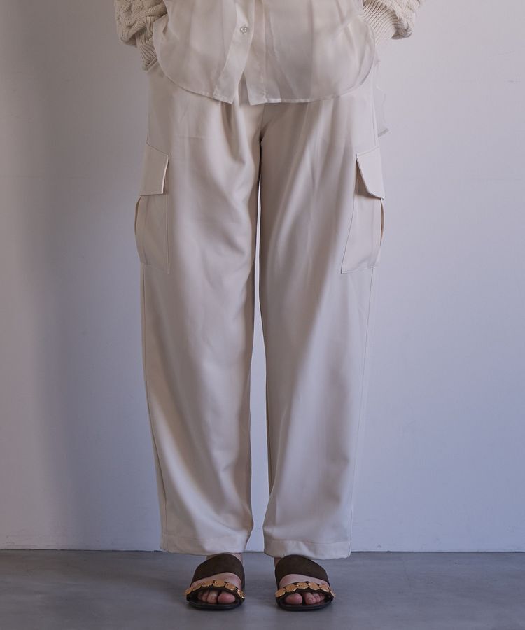 GARAGE OF GOOD CLOTHING「ツータック裾ドロストカーゴパンツ」|その他|Ivory