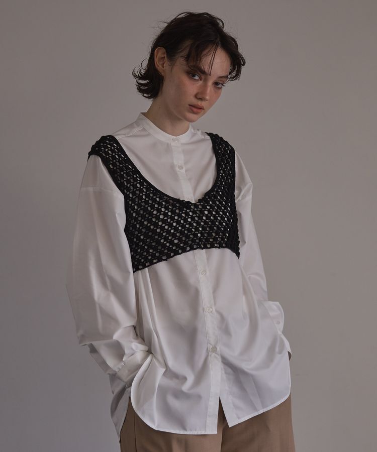 GARAGE OF GOOD CLOTHING「ハンドクロッシェビスチェ」|ベスト・ジレ|