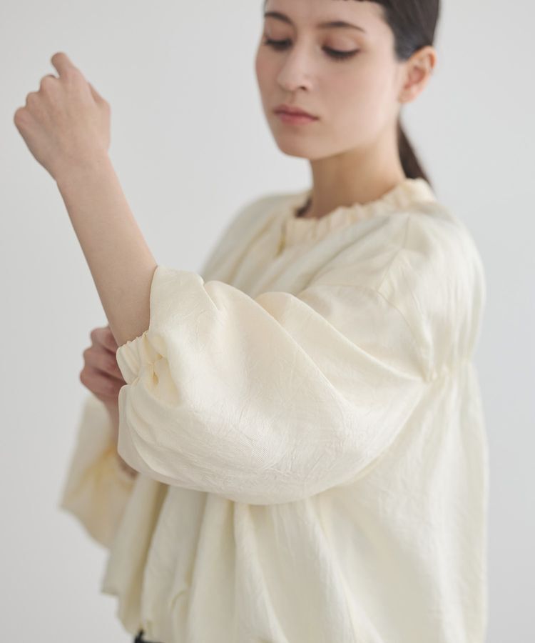 GARAGE OF GOOD CLOTHING「【日本製】フランス綾ギャザーブルゾン」|ブルゾン・スタジャン|