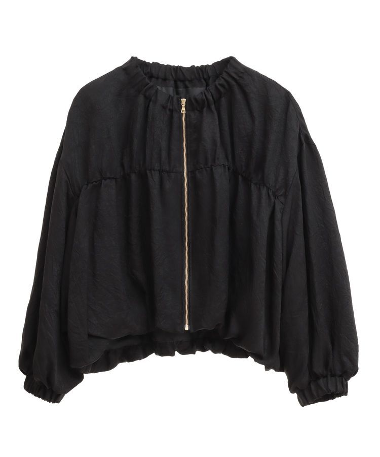 GARAGE OF GOOD CLOTHING「【日本製】フランス綾ギャザーブルゾン」|ブルゾン・スタジャン|