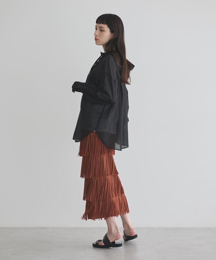 GARAGE OF GOOD CLOTHING「フリンジプリーツスカート」|スカート|