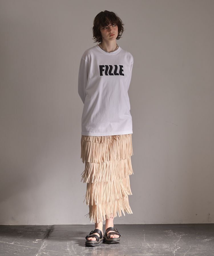 GARAGE OF GOOD CLOTHING「フリンジプリーツスカート」|スカート|