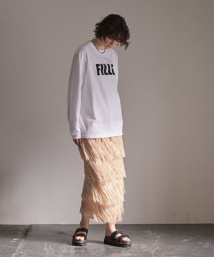 GARAGE OF GOOD CLOTHING「フリンジプリーツスカート」|スカート|