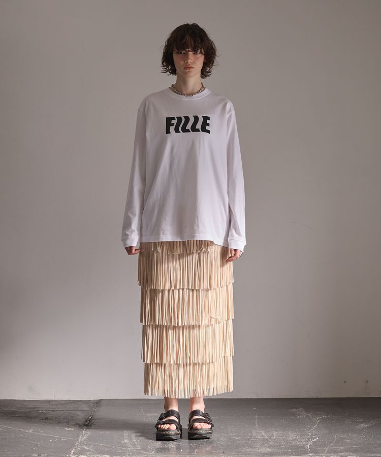 GARAGE OF GOOD CLOTHING「フリンジプリーツスカート」|スカート|