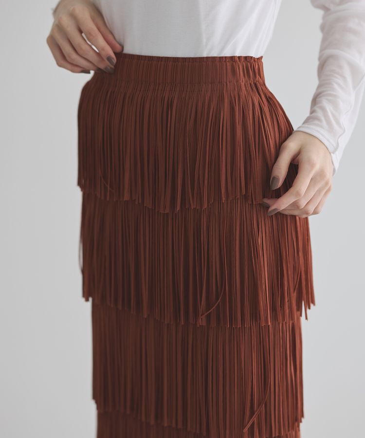 GARAGE OF GOOD CLOTHING「フリンジプリーツスカート」|スカート|