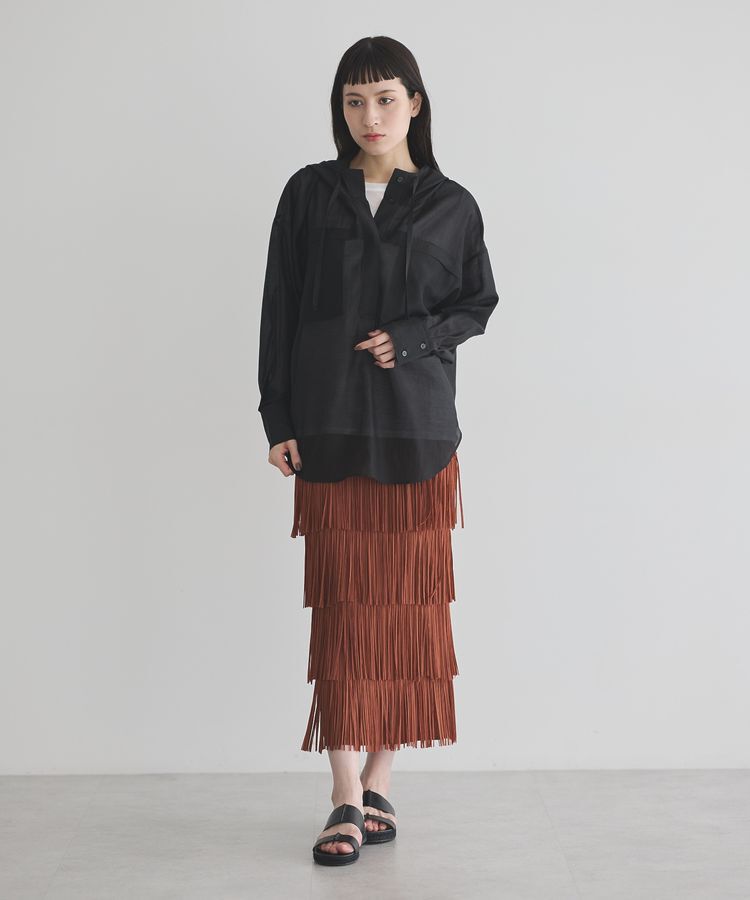 GARAGE OF GOOD CLOTHING「フリンジプリーツスカート」|スカート|