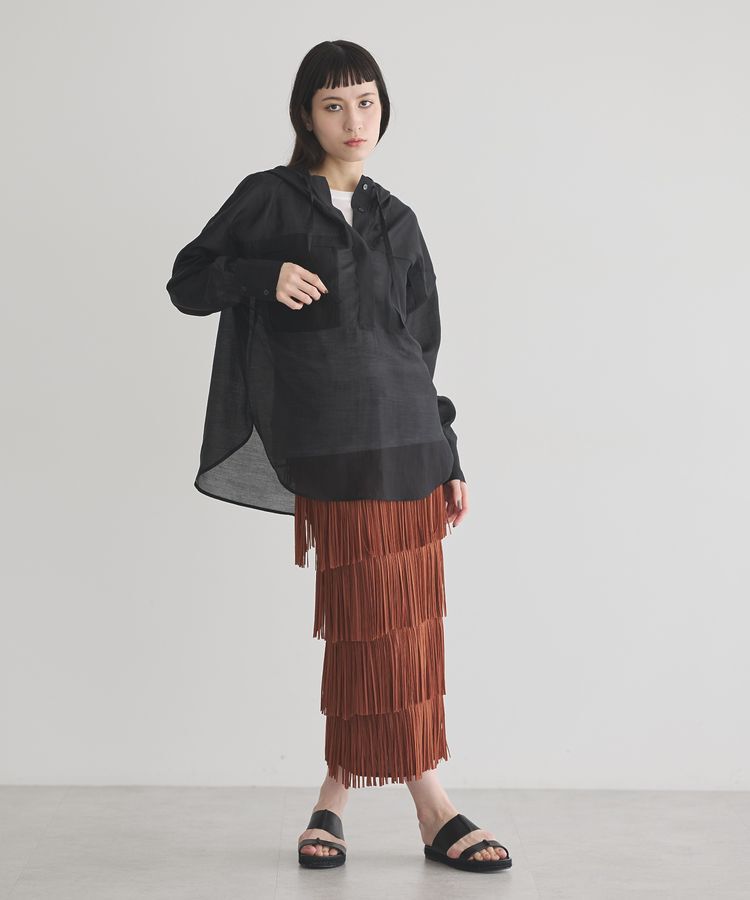 GARAGE OF GOOD CLOTHING「フリンジプリーツスカート」|スカート|