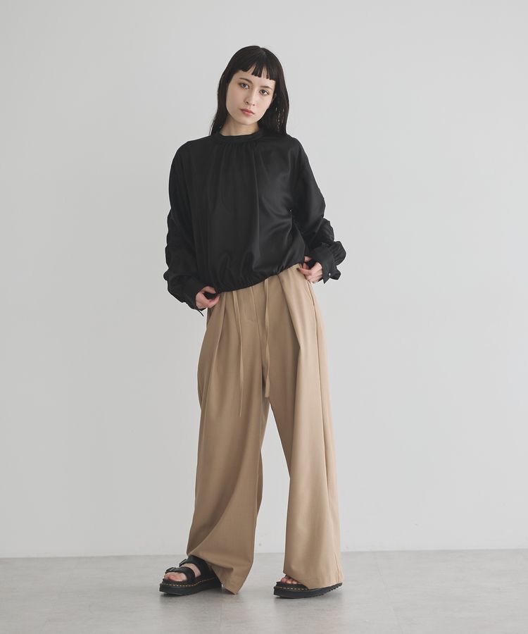 GARAGE OF GOOD CLOTHING「ベルト配色タックワイドパンツ」|その他|