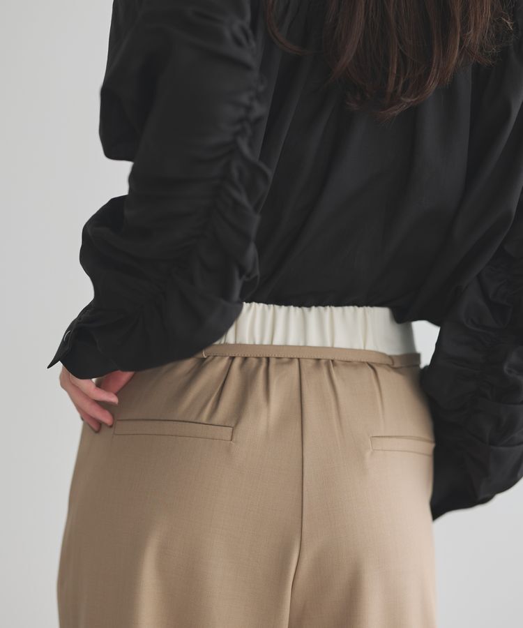 GARAGE OF GOOD CLOTHING「ベルト配色タックワイドパンツ」|その他|