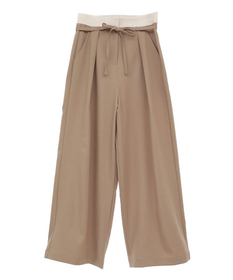 GARAGE OF GOOD CLOTHING「ベルト配色タックワイドパンツ」|その他|