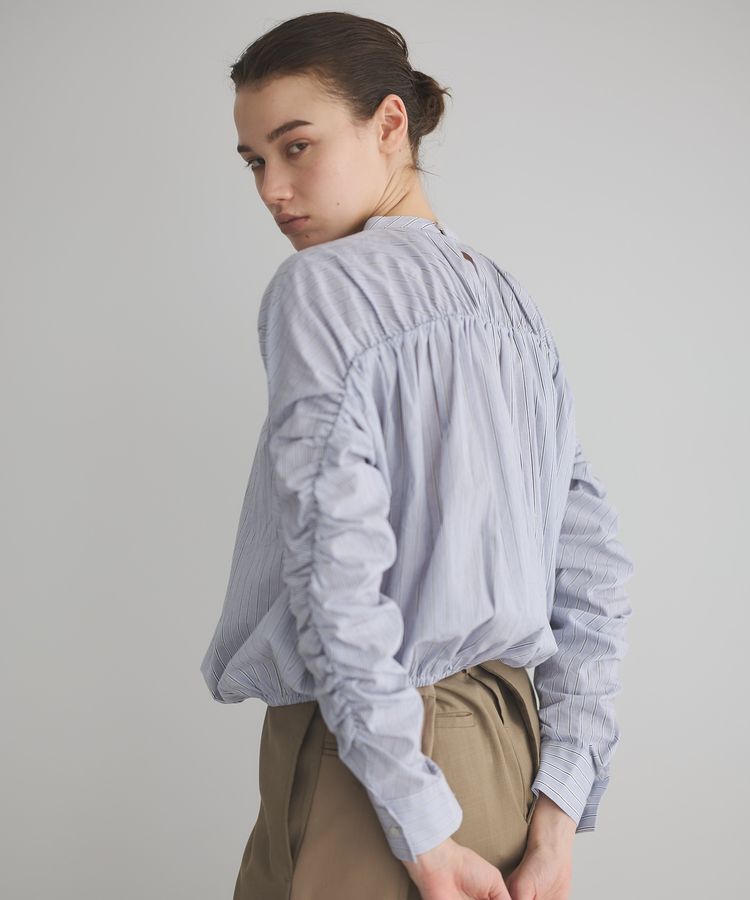 GARAGE OF GOOD CLOTHING「ストライプバックシャーリングプルオーバー」|シャツ・ブラウス|Stripe