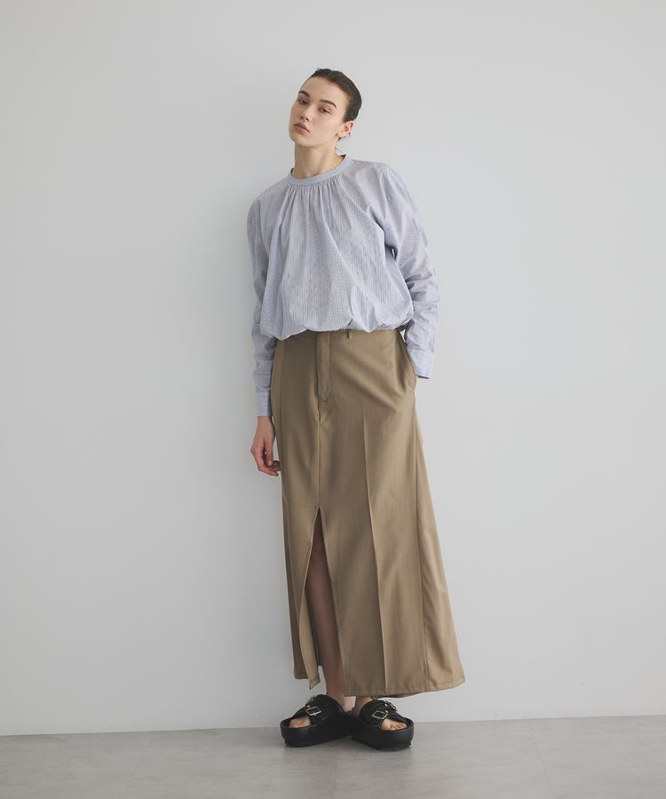 GARAGE OF GOOD CLOTHING「ストライプバックシャーリングプルオーバー」|シャツ・ブラウス|