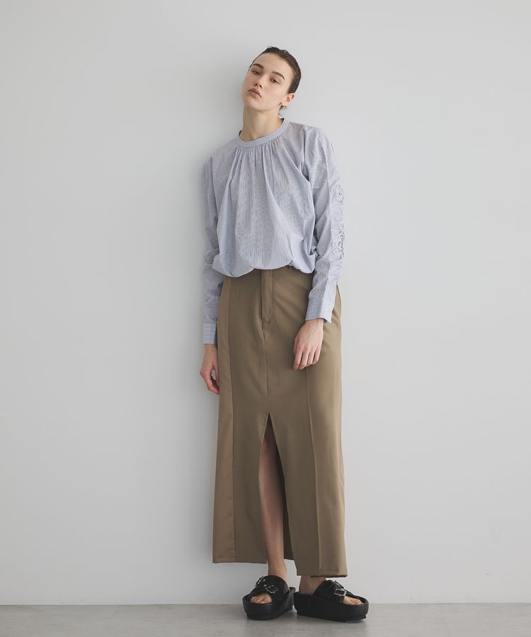 GARAGE OF GOOD CLOTHING「ストライプバックシャーリングプルオーバー」|シャツ・ブラウス|