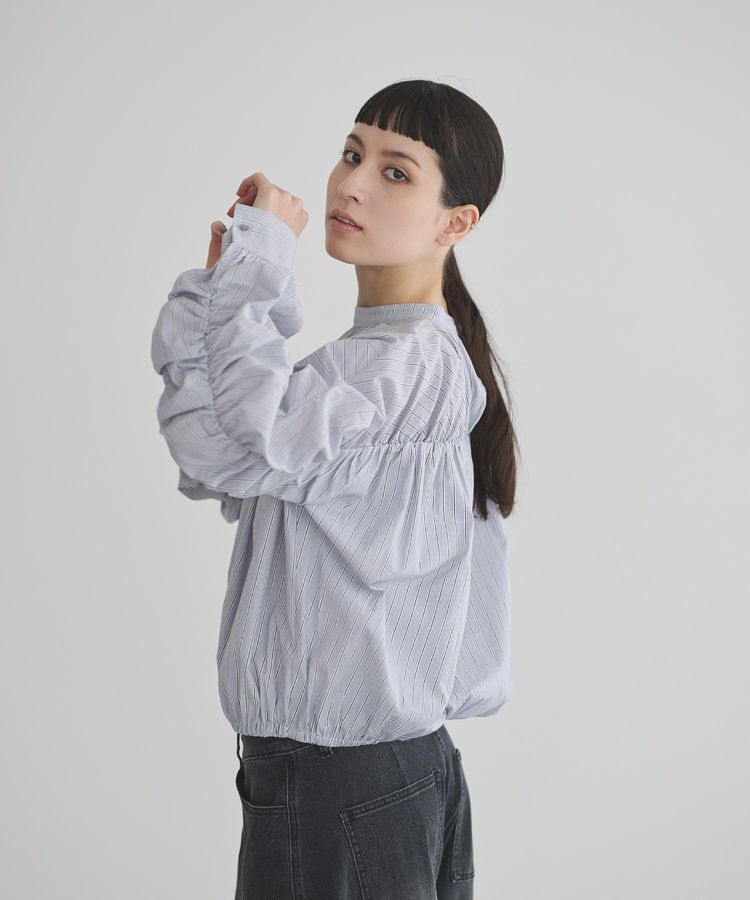 GARAGE OF GOOD CLOTHING「ストライプバックシャーリングプルオーバー」|シャツ・ブラウス|