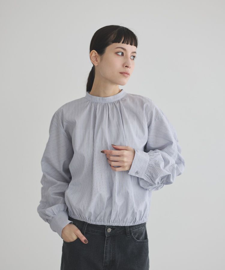 GARAGE OF GOOD CLOTHING「ストライプバックシャーリングプルオーバー」|シャツ・ブラウス|