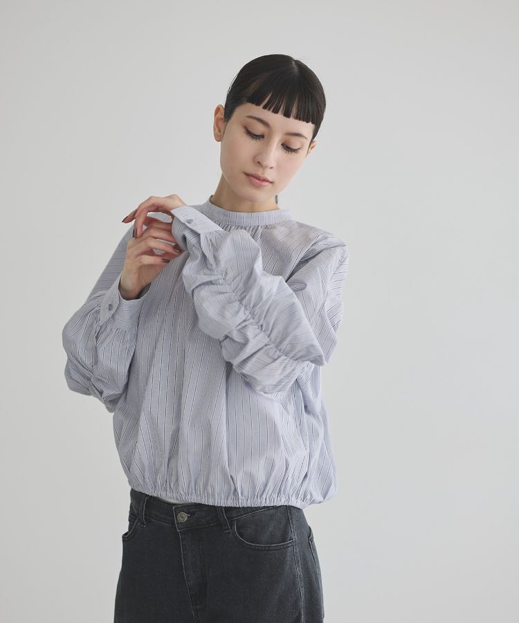 GARAGE OF GOOD CLOTHING「ストライプバックシャーリングプルオーバー」|シャツ・ブラウス|