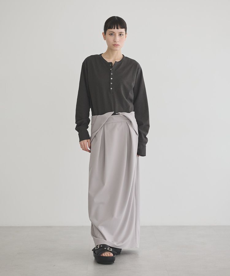 GARAGE OF GOOD CLOTHING「【日本製】ヘンプジャージーヘンリーネックプルオーバー」|Tシャツ・カットソー|