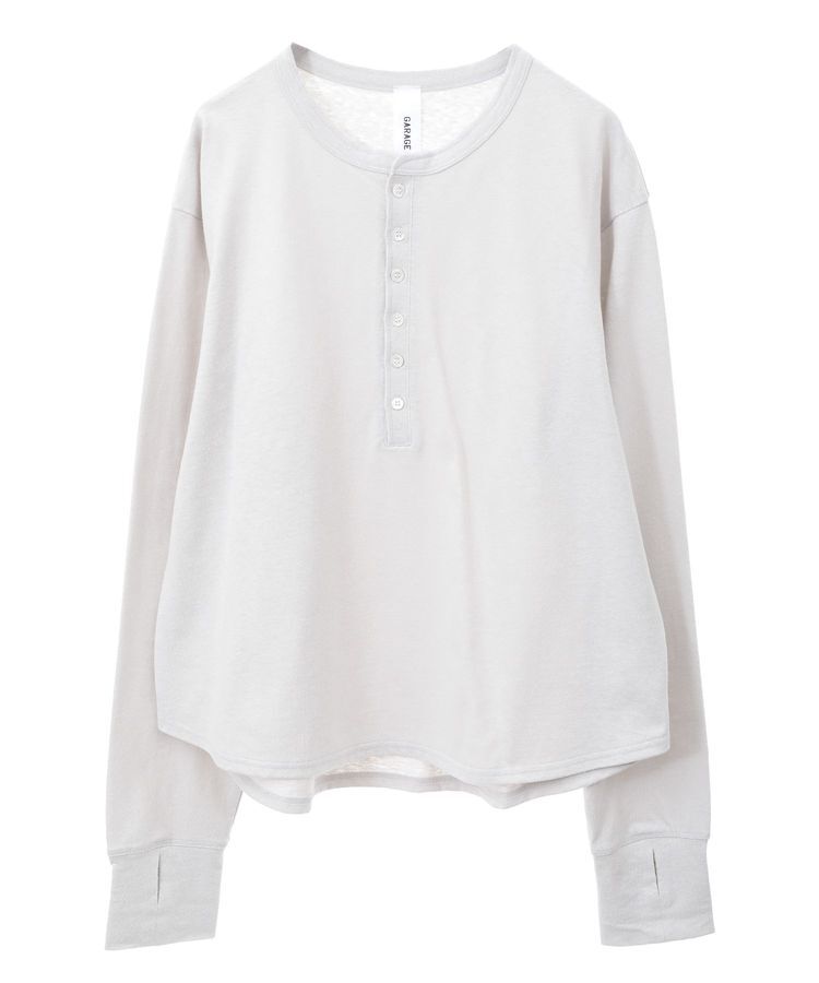GARAGE OF GOOD CLOTHING「【日本製】ヘンプジャージーヘンリーネックプルオーバー」|Tシャツ・カットソー|