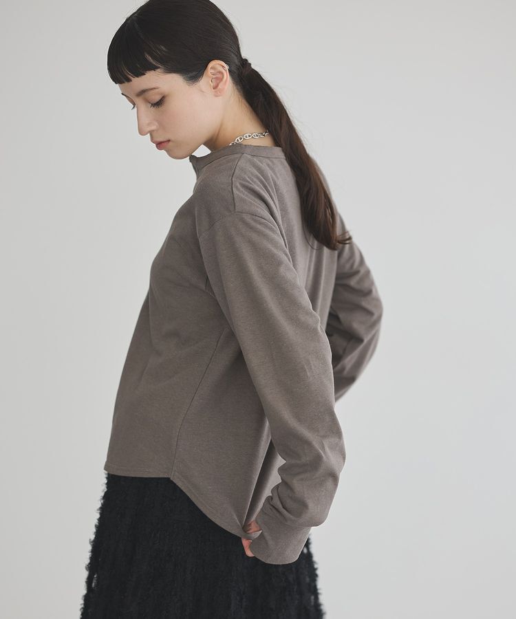 GARAGE OF GOOD CLOTHING「【日本製】ヘンプジャージーヘンリーネックプルオーバー」|Tシャツ・カットソー|