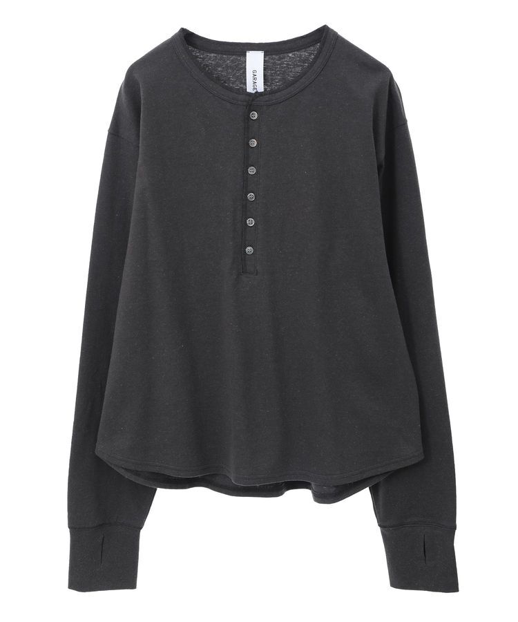 GARAGE OF GOOD CLOTHING「【日本製】ヘンプジャージーヘンリーネックプルオーバー」|Tシャツ・カットソー|