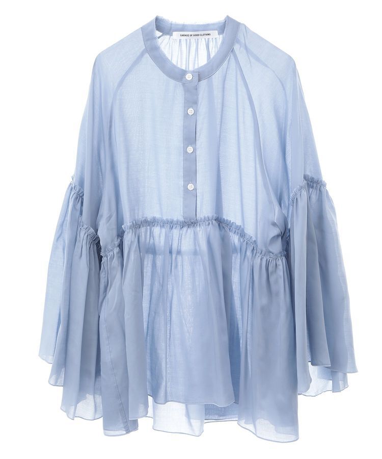 GARAGE OF GOOD CLOTHING「無地ギャザーブラウス」|シャツ・ブラウス|