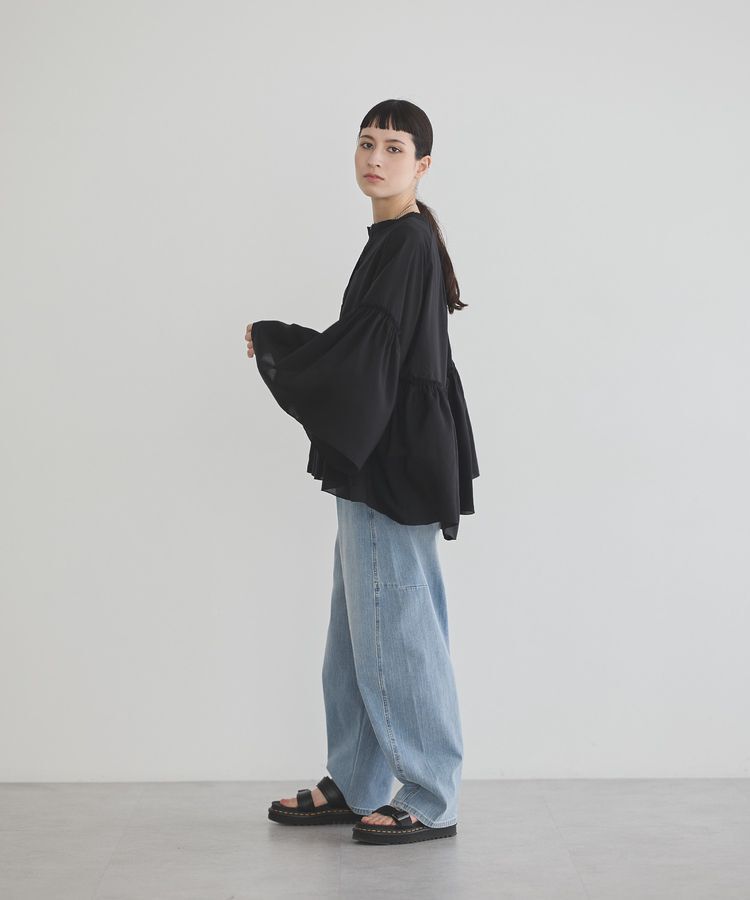 GARAGE OF GOOD CLOTHING「無地ギャザーブラウス」|シャツ・ブラウス|