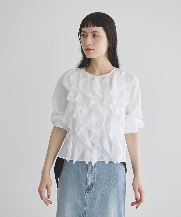 GARAGE OF GOOD CLOTHING「【日本製】フリルブラウス」|シャツ・ブラウス|