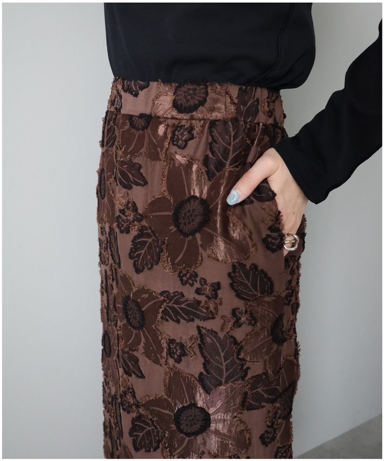 GARAGE OF GOOD CLOTHING「【日本製】カットジャガード柄タイトスカートB」|タイト|