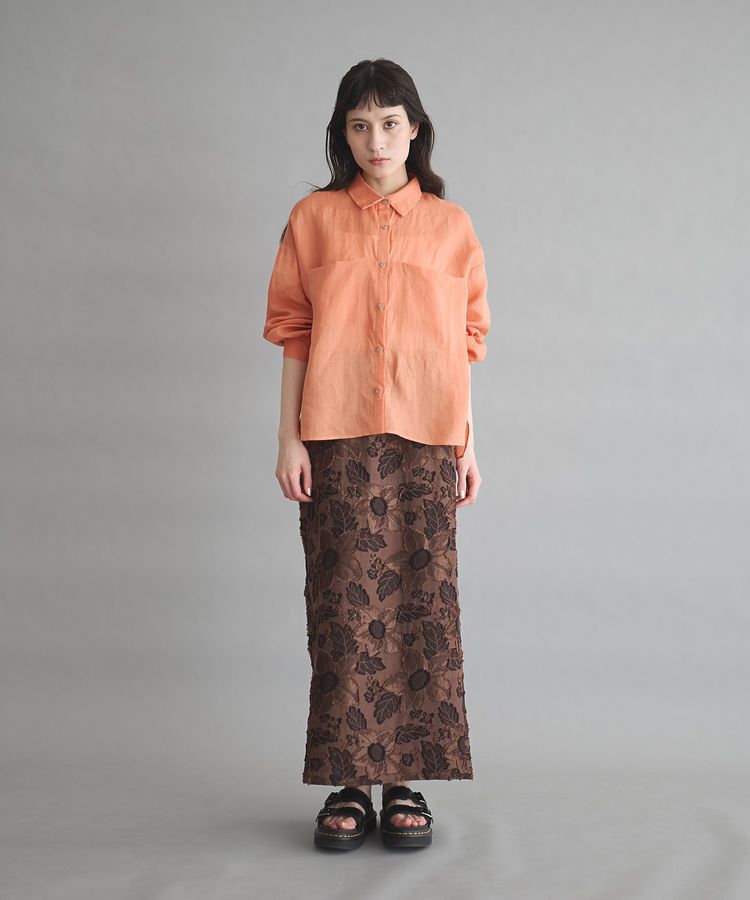 GARAGE OF GOOD CLOTHING「【日本製】カットジャガード柄タイトスカートB」|タイト|