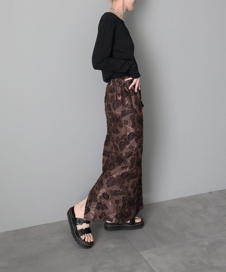 GARAGE OF GOOD CLOTHING「【日本製】カットジャガード柄タイトスカートB」|タイト|