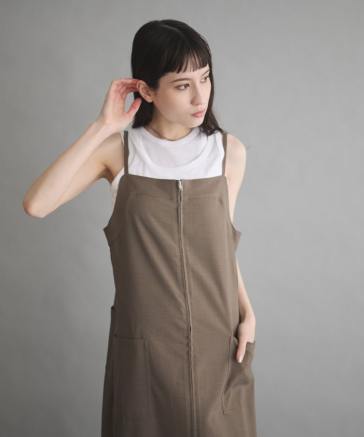 GARAGE OF GOOD CLOTHING「ZIP開きジャンパースカート」|ジャンパースカート|