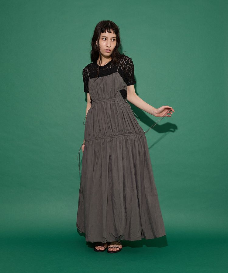 GARAGE OF GOOD CLOTHING「シャーリングサイドオープンワンピース」|ワンピース|Gray