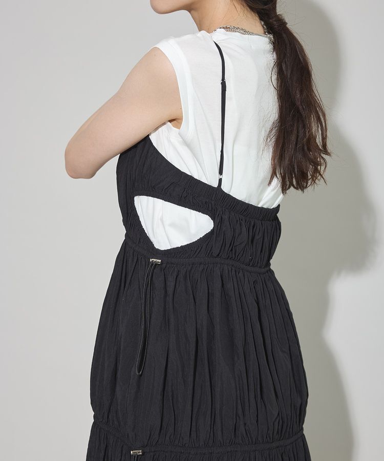 GARAGE OF GOOD CLOTHING「シャーリングサイドオープンワンピース」|ワンピース|