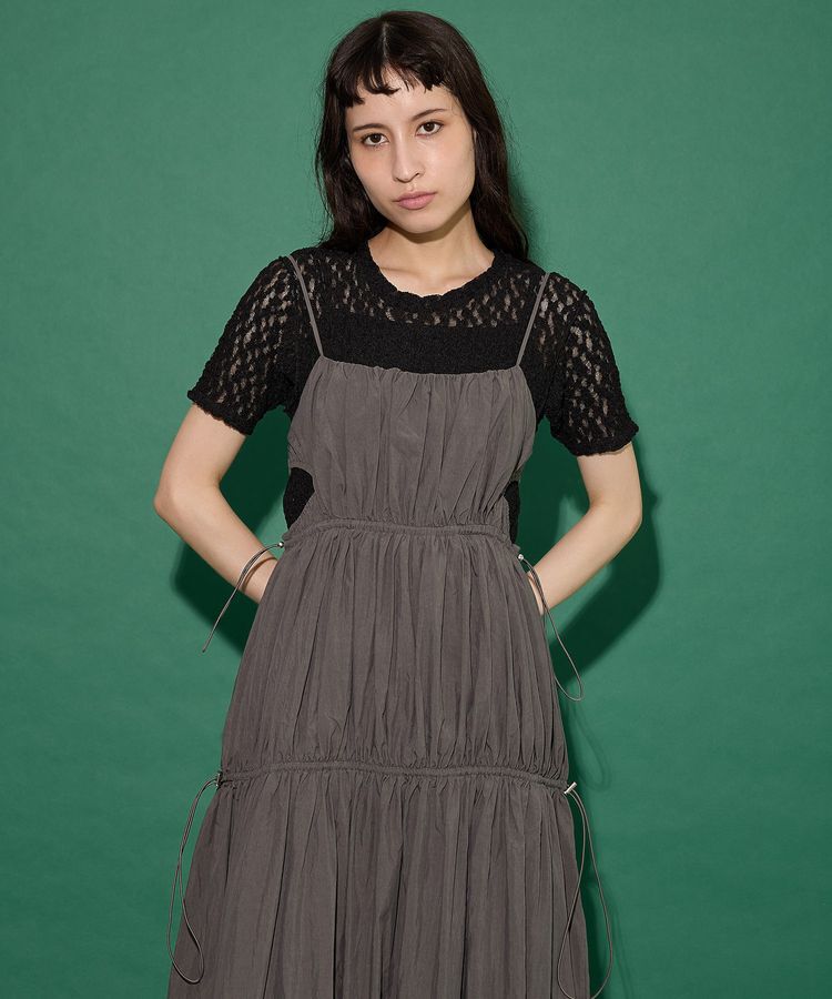 GARAGE OF GOOD CLOTHING「シャーリングサイドオープンワンピース」|ワンピース|